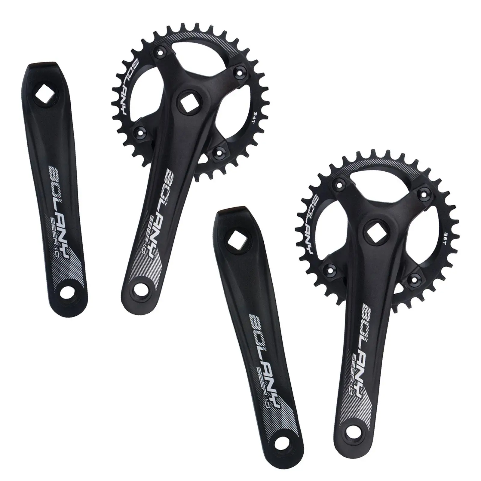 

Mountain Bike Crankset Aluminum Alloy with ChainCrank Arm Set