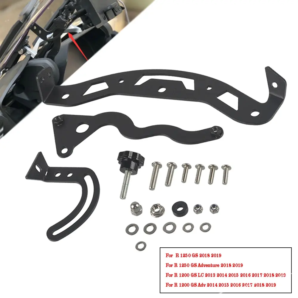 

For BMW R1200GS LC R1200 GS Adventure R1250GS R1250 GS ADVENTURE Windshield Support Holder Windscreen Strengthen Bracket Kits