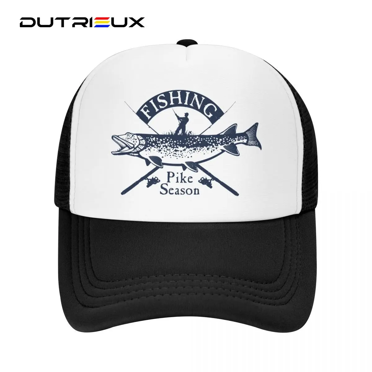 

Индивидуальная Женская и мужская Спортивная Регулируемая Кепка dutrious в виде щуки, рыбы, грузовика, летние Снэпбэк кепки