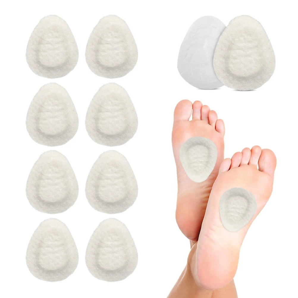 

5 Pairs of Metatarsal Felt Pads Breathable Foot Cushion for Foot Discomfort Relief Forefoot Sole Foot Pad for Outdoor Hiking