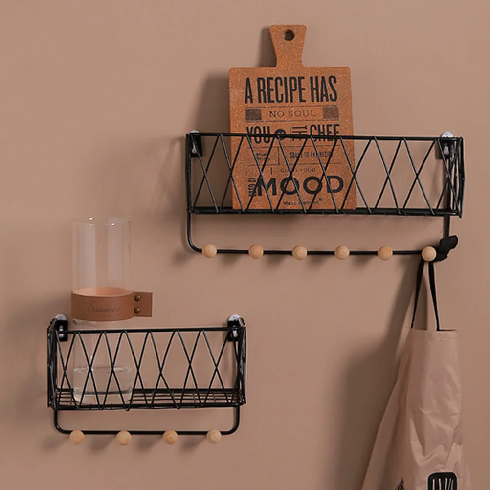 

Mail Storage Rack Wall Mounted Hook Practical Jewelry Hooks Iron Key Holder Partition