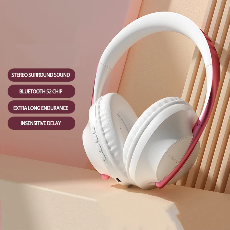 Bluetooth-гарнитура, Беспроводные спортивные игровые музыкальные наушники, стереонаушники с микрофоном для Xiaomi, iPhone, Sumsamg, планшета