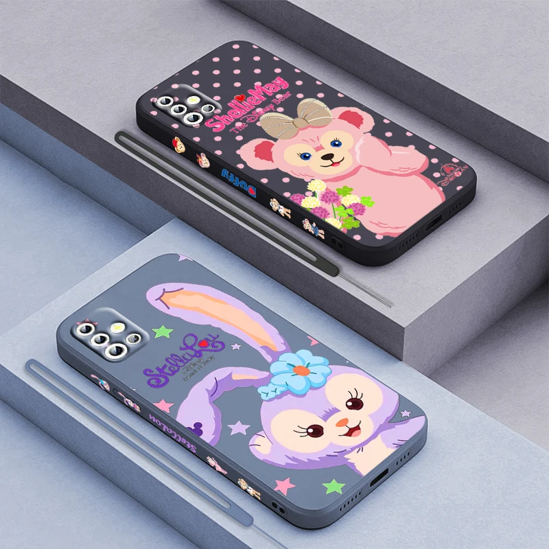

StellaLou Disney Cute Bunny For Samsung Galaxy A71 A51 A81 A91 A41 A31 A21S A11 A01 A50 A30 A20S Liquid Left Rope Phone Case