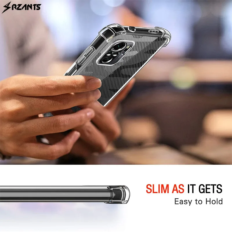 

Rzants case for Xiaomi Redmi Note 10 10s 4G Four Cornor Strong Shockproof Half Clear Camouflage Cover