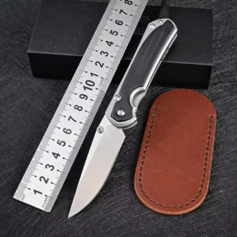 Маленький карманный складной нож ChrisCR 31 CPM MagnaCut Blade титановая ручка G10 тактические