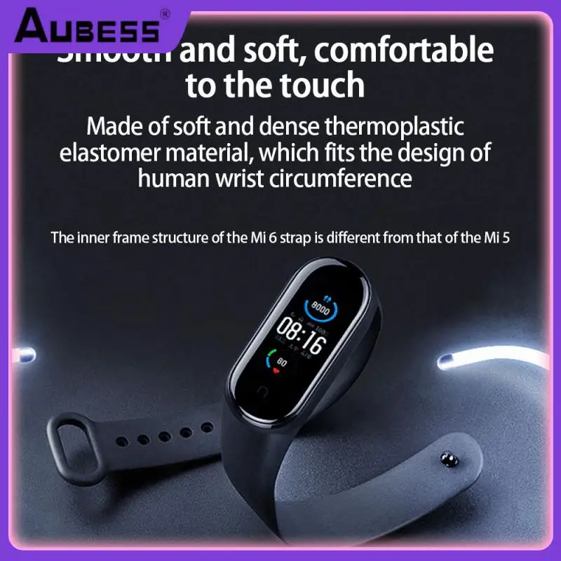 

Tpu Flexible Watchband Comfortable Replacement Strap For Xiaomi Band Stable Wristband For Xiaomi Mi Band 6 Office Accessories