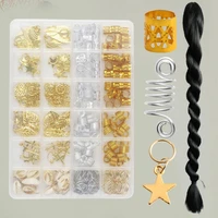 220pcsbox hair beads various styles exquisite craftsmanship dreadlocks accessories hair braid dreadlock beads for party