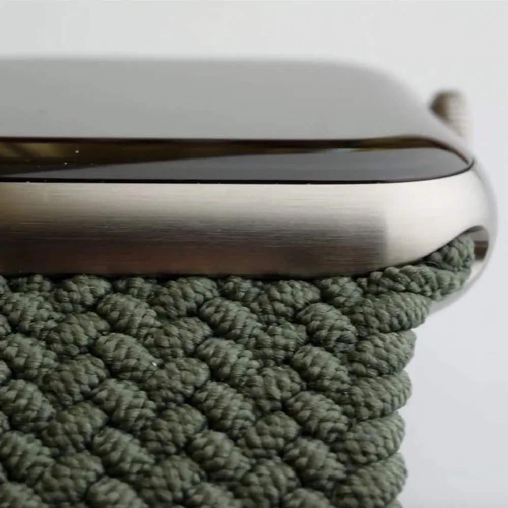 1:1Original nylon Solo loop strap For Apple Watch band series7 SE 6 5 3 Braided Single Loop strap for iwatch 45mm 44mm 40mm 41mm