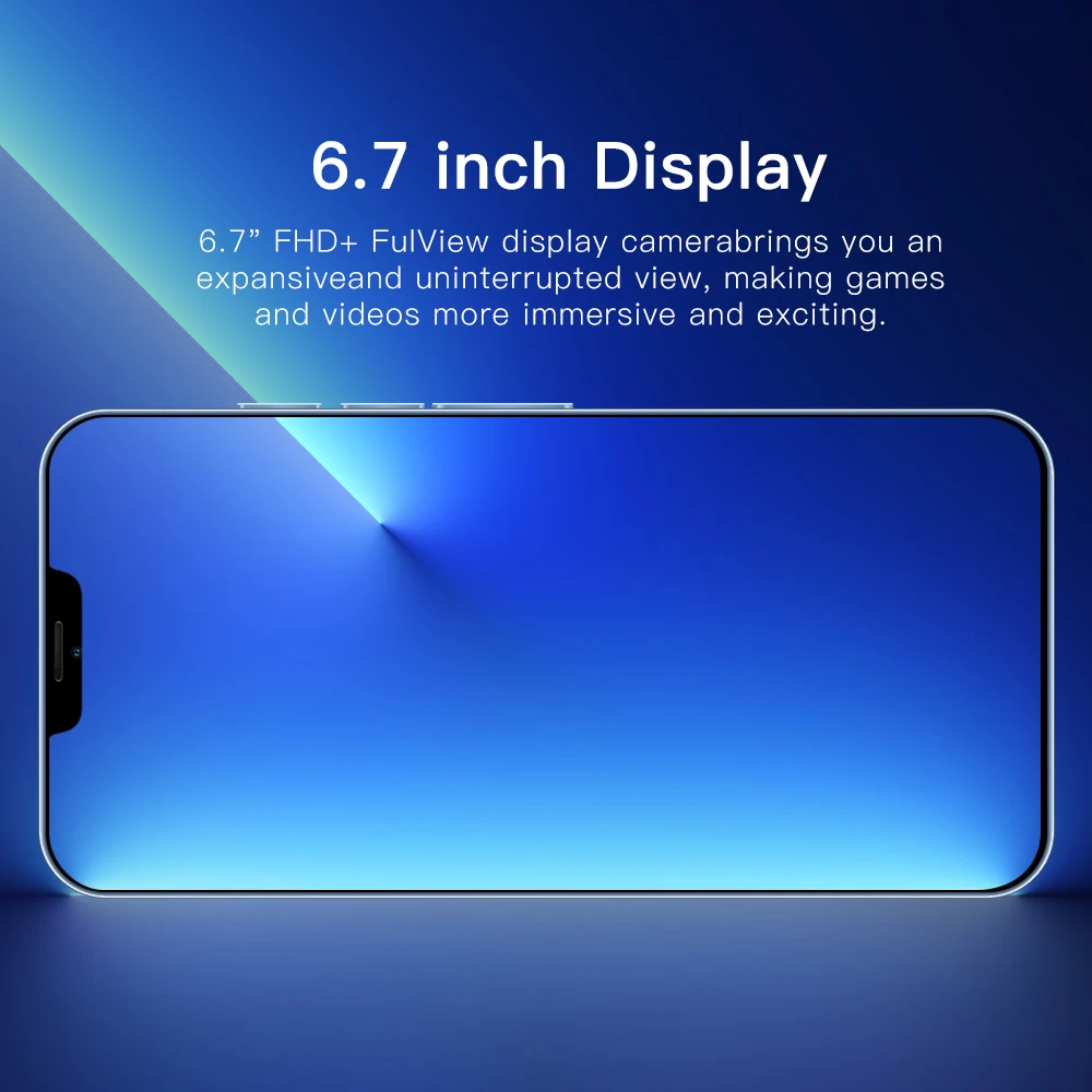 phones 6 7 inch u screen 5g smartphone 16gb512gb apple iphone 13 pro max cellphone samsung huawei mobilephone celular free global shipping