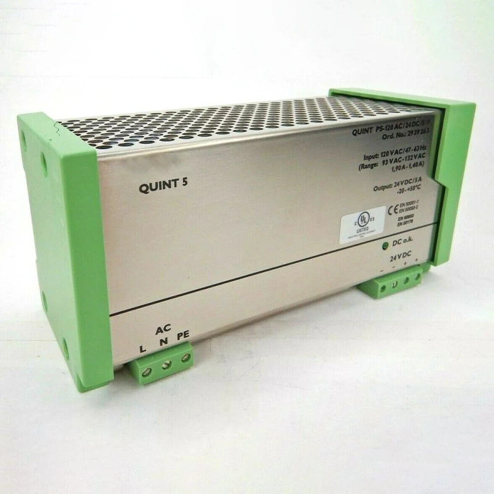 QUINT PS120AC/24DC/5/F 24V 5A 2939263 для источника питания PHOENIX