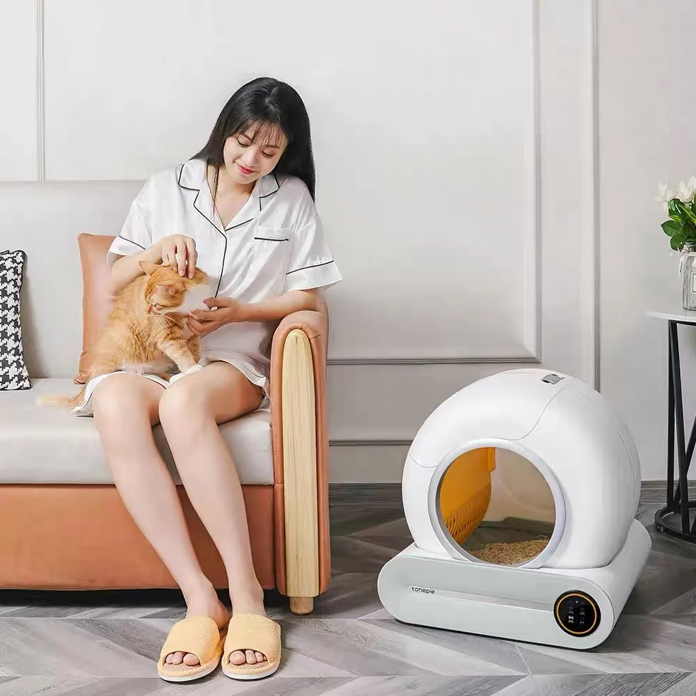 

Automatic Smart Cat Litter Box Self Cleaning Fully Enclosed Cat Litter Box Pet Toilet Litter Tray Pet Products Arenero Gato 65L