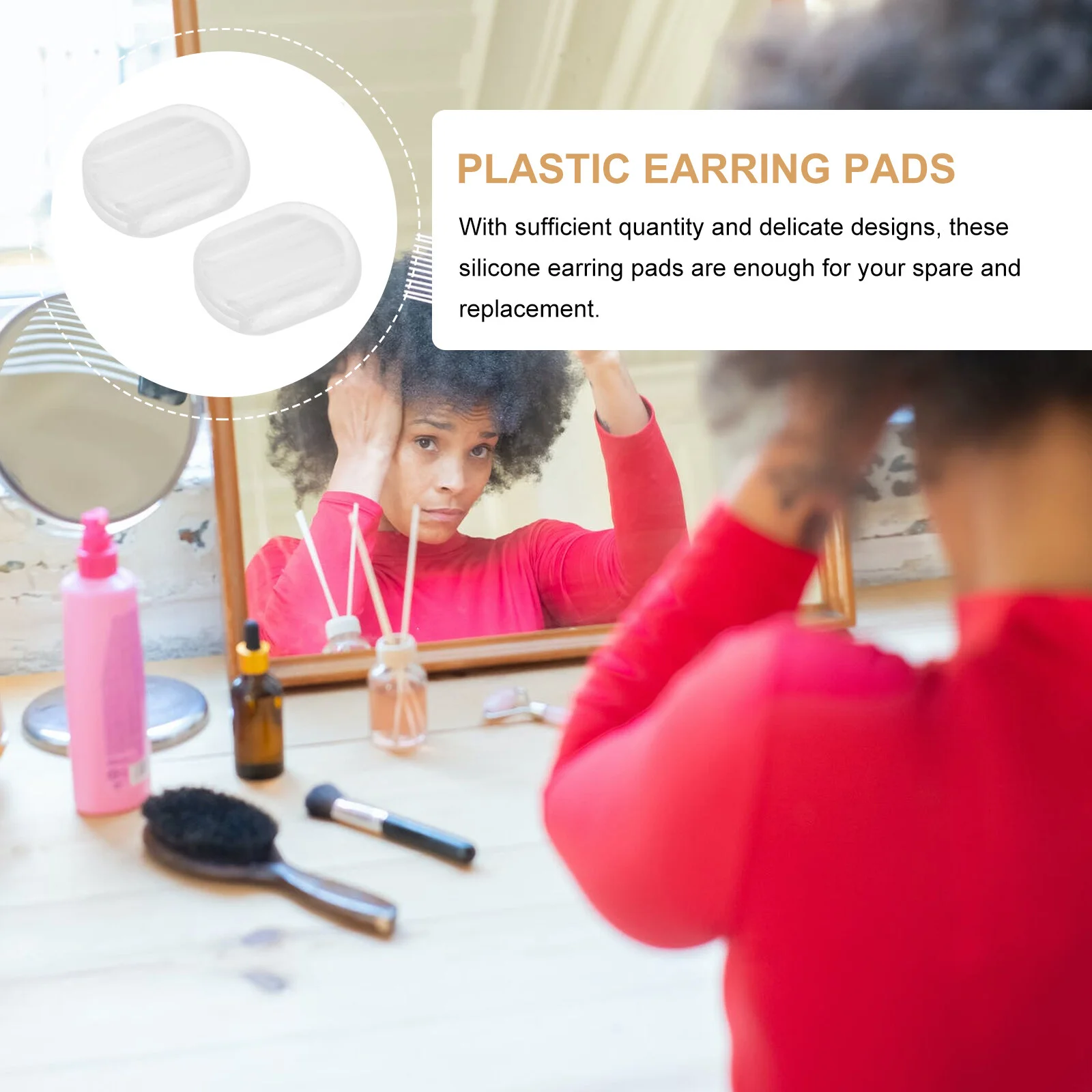 Plug Earring Pads Clip Mats Clips Earrings Clear Comfort Cushions Skid Resistance