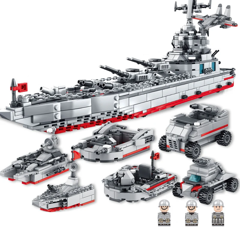 

Военные корабли, Круизер, корабль, строительные блоки, танк, самолет, военно-морской корабль, модель корабля, игрушка, строительные блоки, детские игрушки, подарок