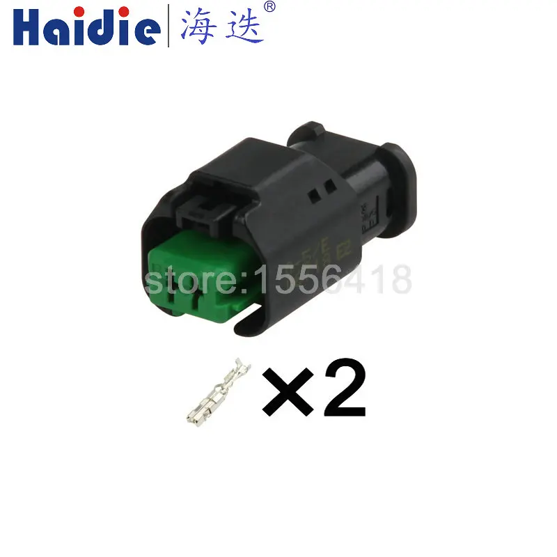 

1-100 Sets 2 Pin 1801175-5 Engine Fan Socket Water Temp Sensor Plug Thermostat Conenctor Automotive For BMW MINI 1801174-5