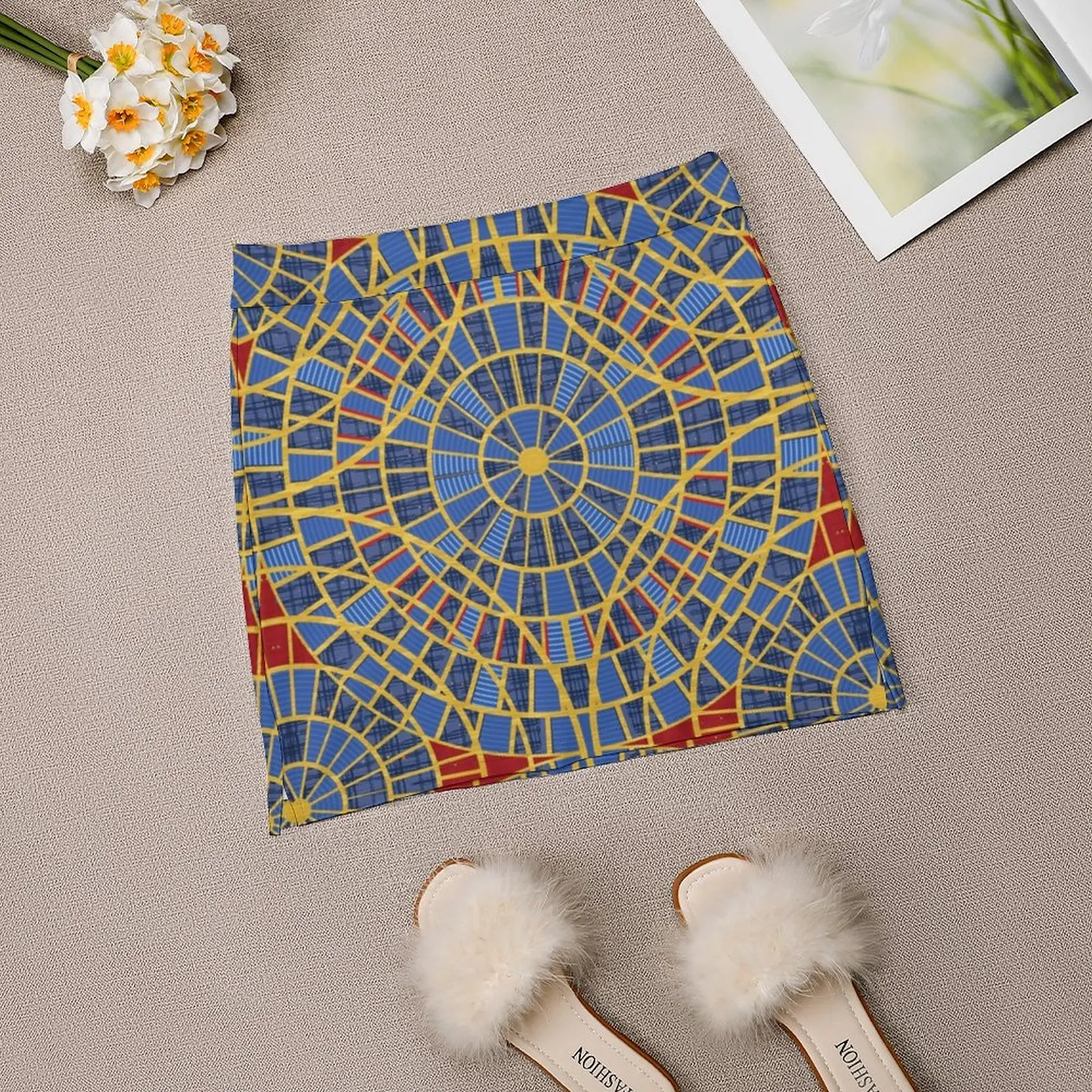 Женская юбка с принтом дракона Культовая ковровая мини-юбка драгоценным