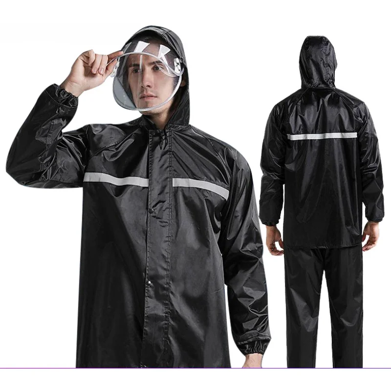 Pants Adults Women Men With Reflective Strip Raincoat For Travel Fishing Hiking