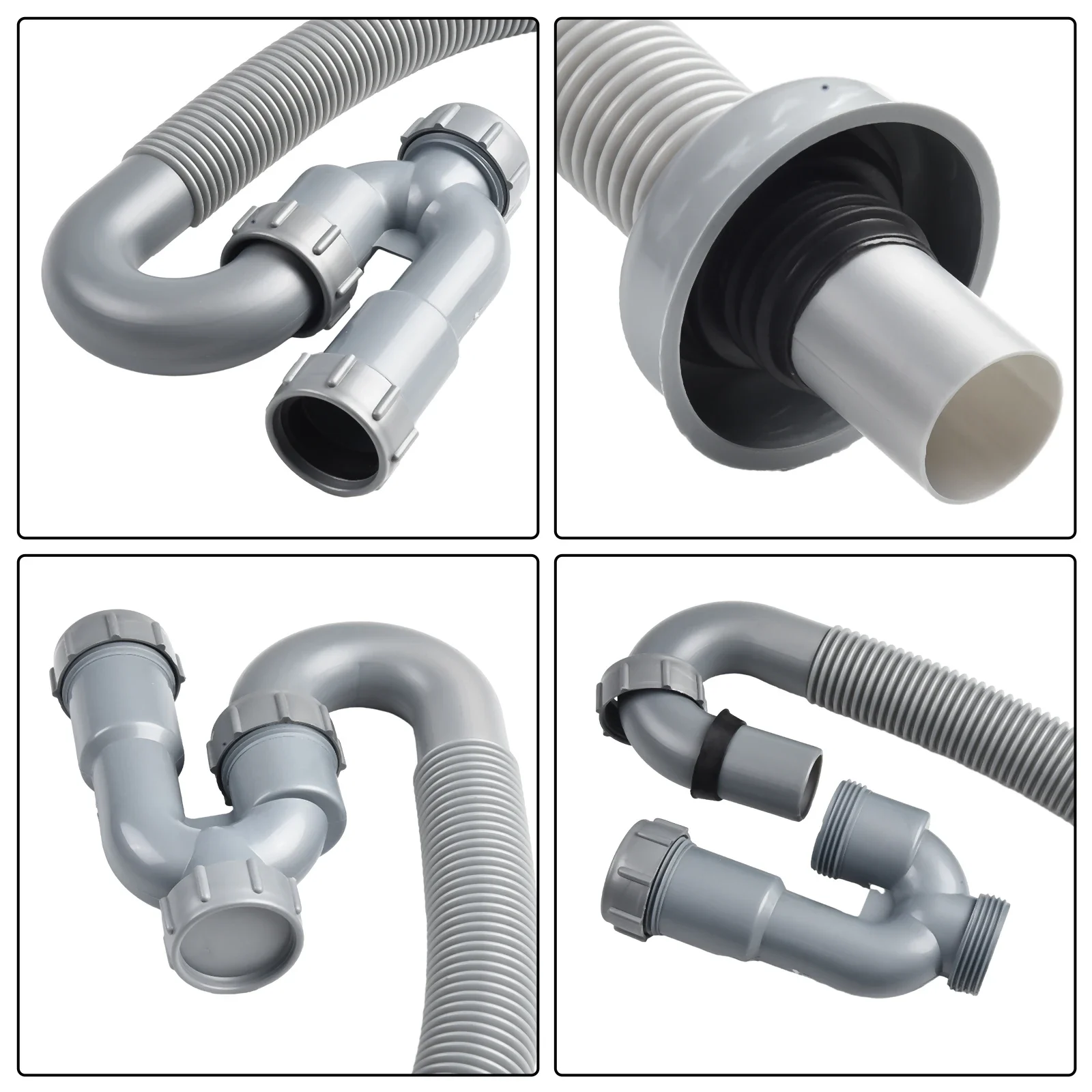 Гибкая дренажная труба Ushaped для раковины восстанавливает первоначальное