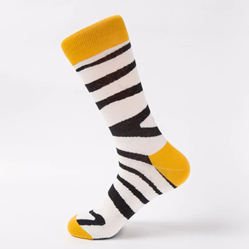 Funny Cotton Socks High Quality for Men and Women Teens Fashion Casual Novelty Colorful Animal Happy Patterned