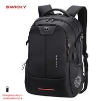 swicky multifunction large capacity male bag fashion travel usb charging waterproof antitheft 15 6inch laptop backpack men women