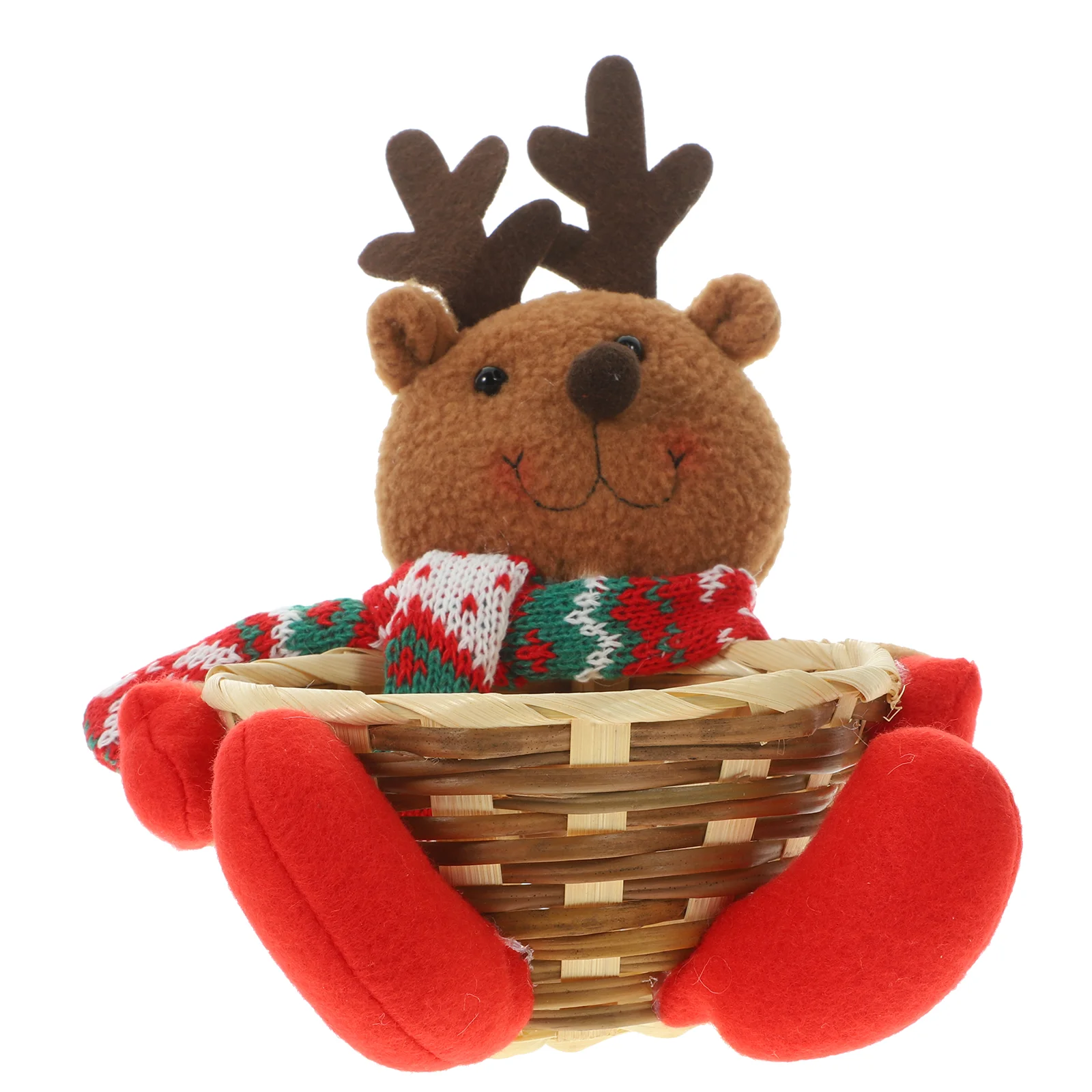 

Xmas Candy Storage Container Supplies Basket Gifts Christmas Party Favor Baskets Elder Desk Tray