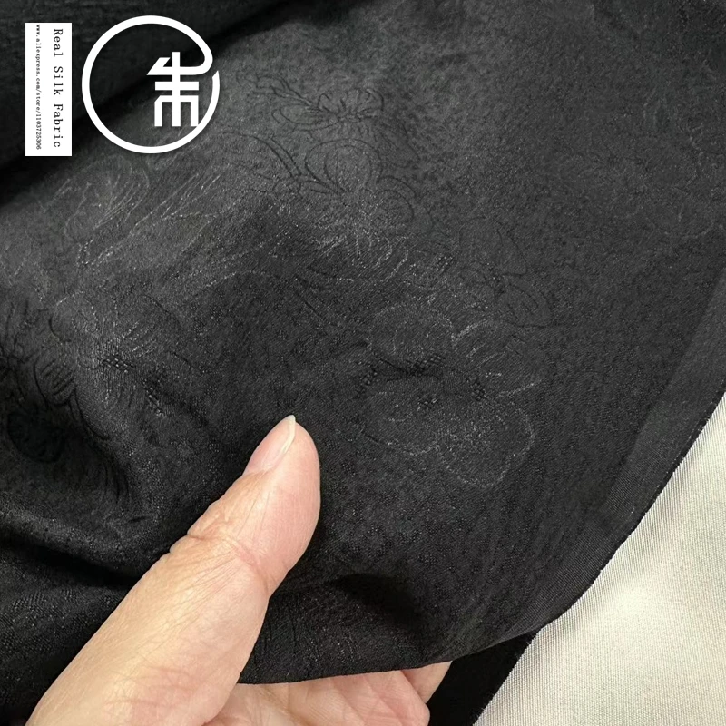 Высокое качество креп натуральный шелк геймпад Гуандун 100% дизайнерская ткань