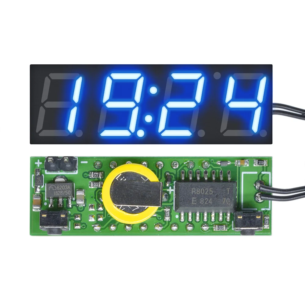 3 в 1 DS3231 светодиодные цифровые часы модуль температуры и напряжения термометр