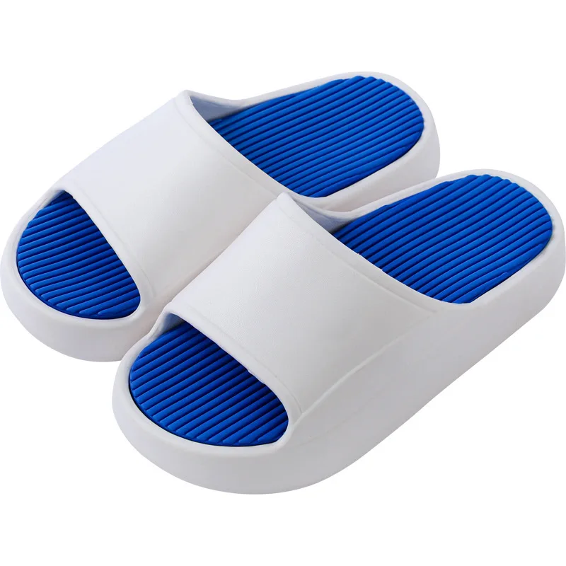 

Сандалии для ванной на толстой платформе для мужчин и женщин, Нескользящие шлепанцы с мультяшным рисунком медведя, пляжные тапочки, летняя ...