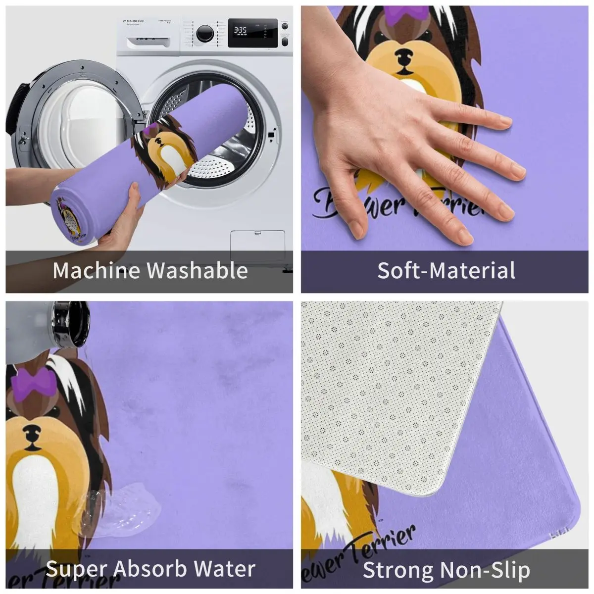 Коврик wiwer Terrier 40x60 см полиэстер настраиваемый