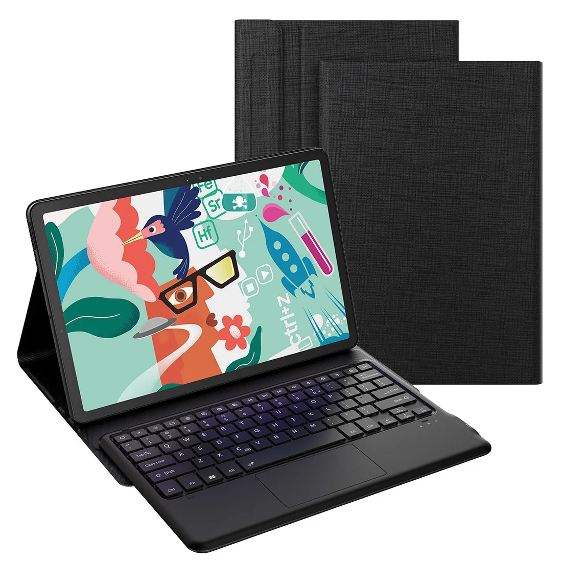

Чехол с клавиатурой с 7-цветной подсветкой для Samsung Galaxy Tab S7 FE 12,4 '', чехол для планшета с расположением Bluetooth DE/UK/US