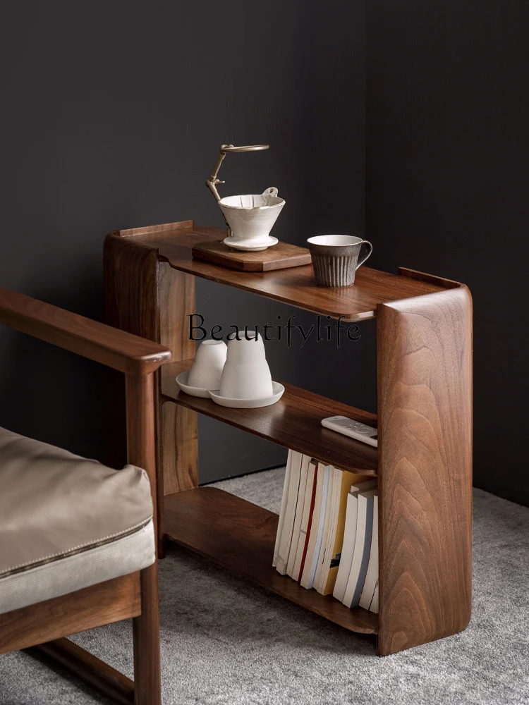 Столик Yuner черный ореховый