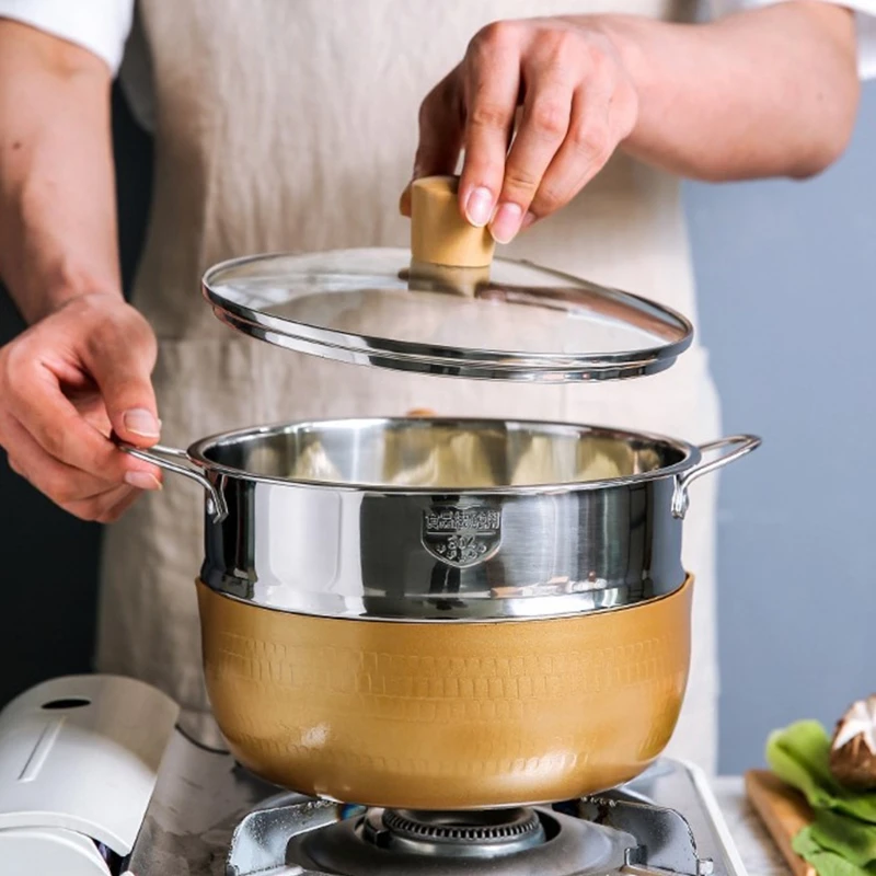 

Nonstick Sauce Pan Milk Pan with Lid Small Pot with Lid Iron Material Sauce Pans Sauce Pot Ergonomic Wood Handle 2 Drop Shipping