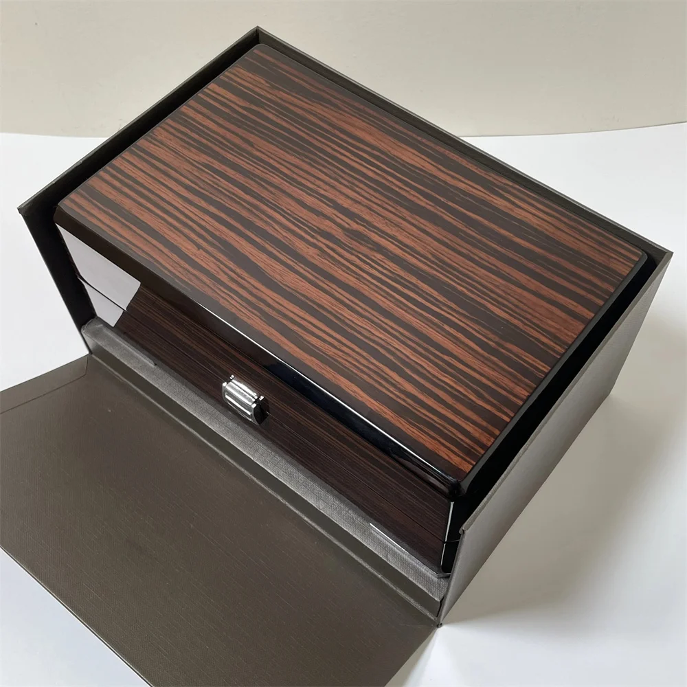 Factory Supplier Brown With  Wooden Watch Box Luxury With Papers Card Can Customization Stainless Steel 904L Waterproof  Watche