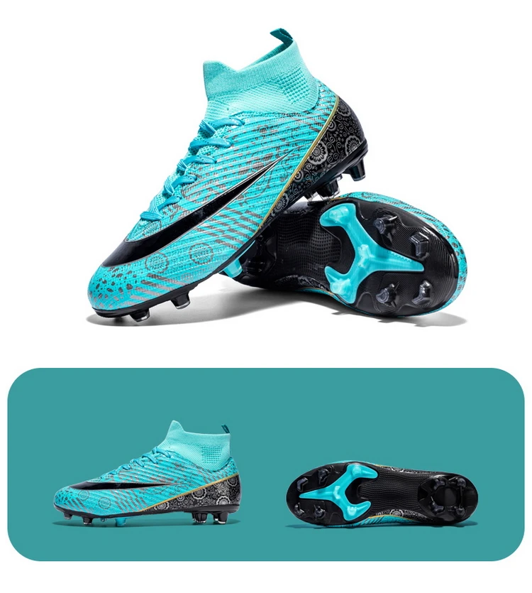 

Мужские футбольные бутсы TF/FG, футбольные бутсы, противоскользящая спортивная обувь для тренировок по траве, детские футбольные кроссовки, размер 33-46