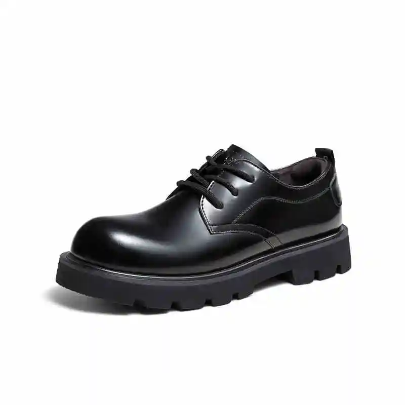 GOLDEN CAMEL мужские туфли дерби из натуральной кожи с круглым носком на толстой