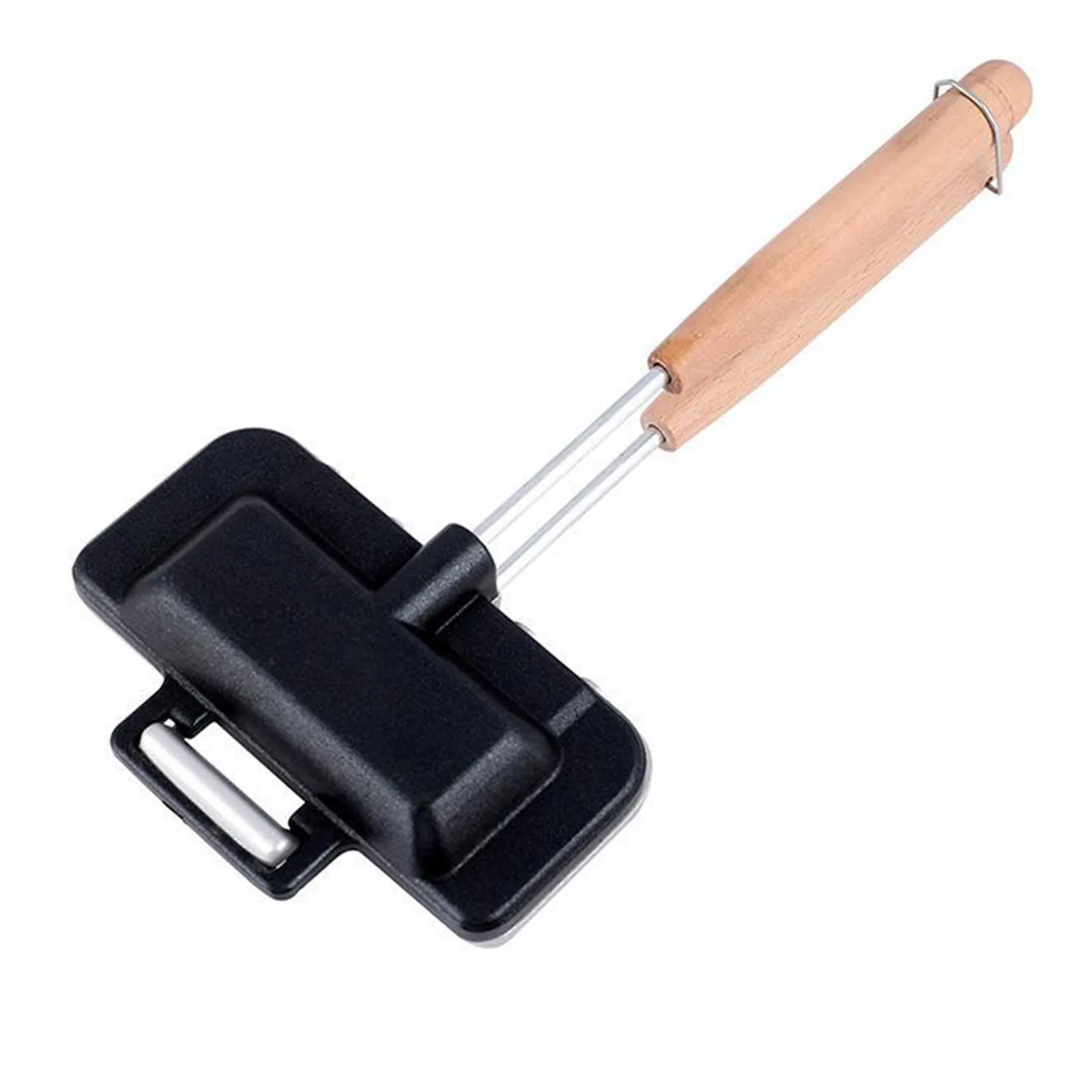

Nonstick Skillet Convenient and Quick Breakfast Sandwich Maker Hot Dog Toaster Egg Panini Press Pan Portable Design
