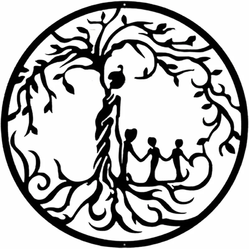 

Настенный декор «Древо жизни», Металлический Настенный декор для комнаты, настенное украшение для дома, гостиной, внутреннее украшение, мет...