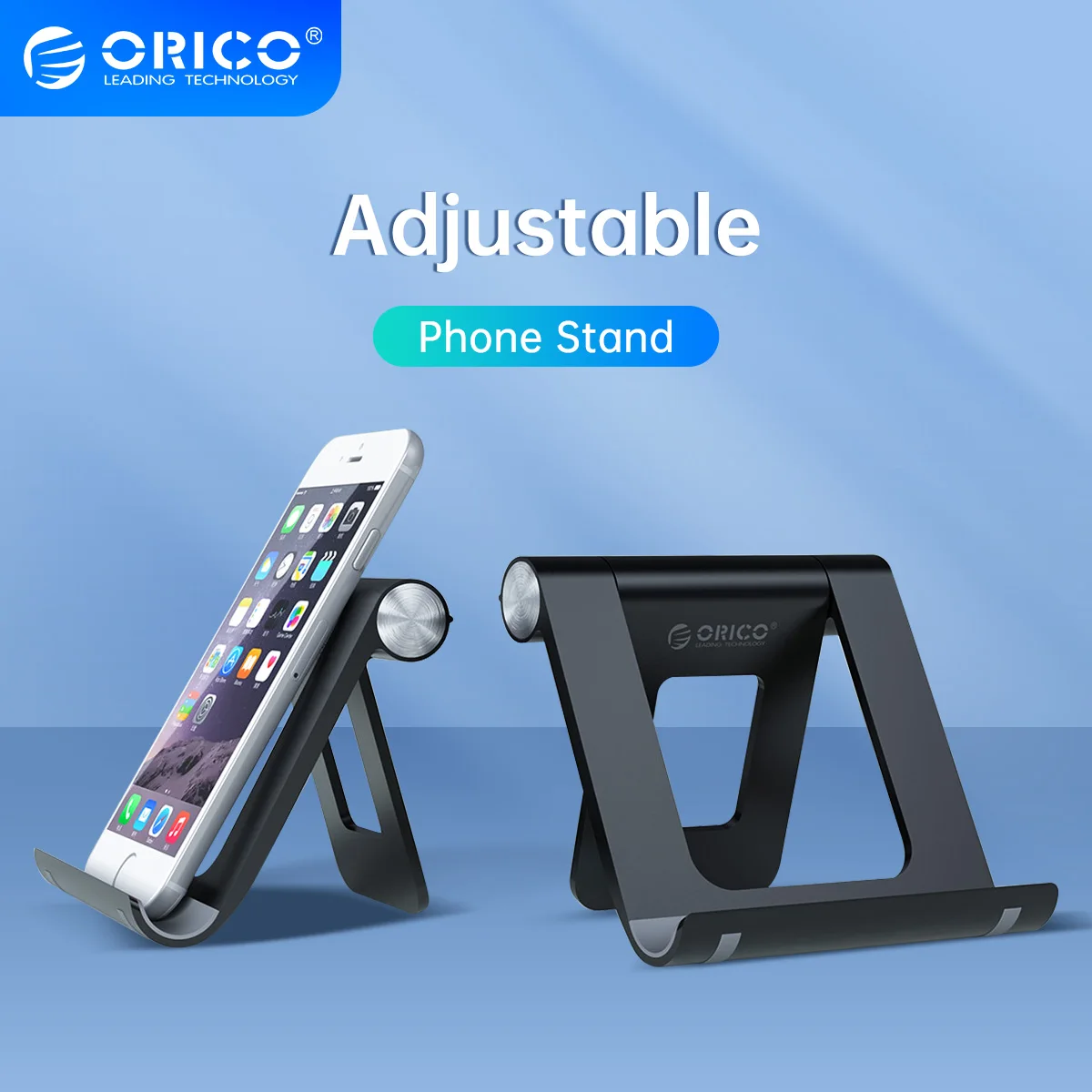 

Orico Mobile Phone Holder Desktop Phone Stand Desk Holder Adjustable For iPhone Xiaomi Cellular Phone For ipad Tablet