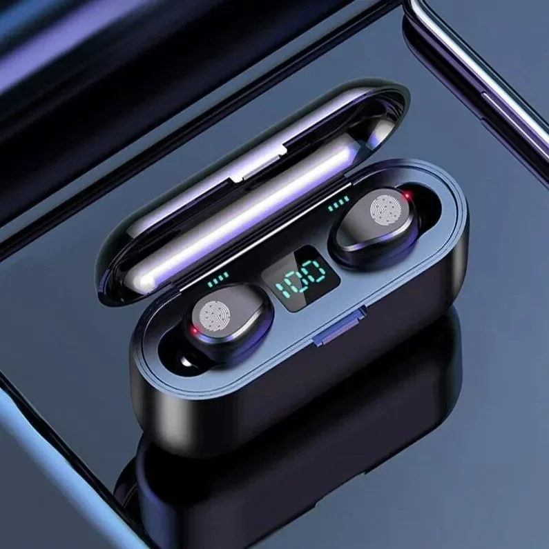 

Беспроводные наушники F9 TWS (модель 5го поколения) / Bluetooth гарнитура с чехлом-зарядкой power bank