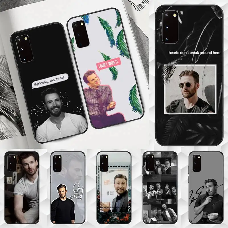

Чехол для телефона с изображением Криса Эванса для Samsung A71 A80 A91 A01 A02 A11 A12 A21 A31 A32 A20E