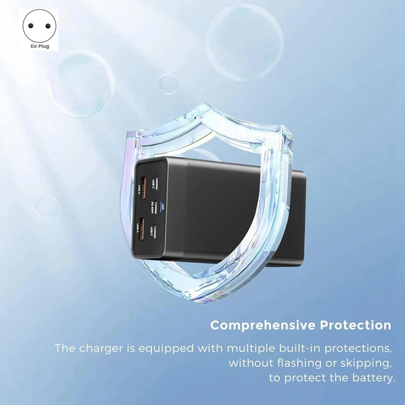 Зарядное устройство Gan 125 Вт настольное быстрое зарядное 5-в-1 PD65W для Iphone 15 14 13 Pro Max