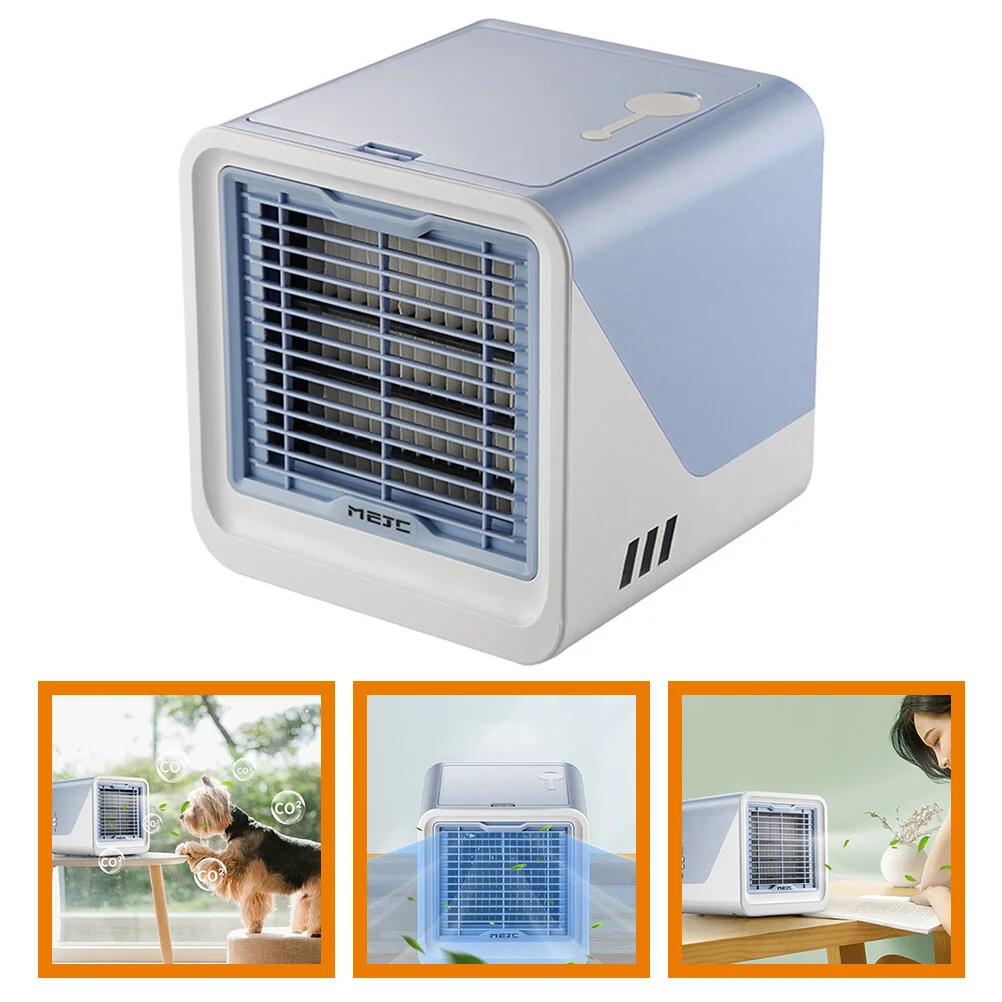 

Mini Ac Cooling Fan Small Desk Air Conditioner Unit Portable Electric Cooler Abs Office