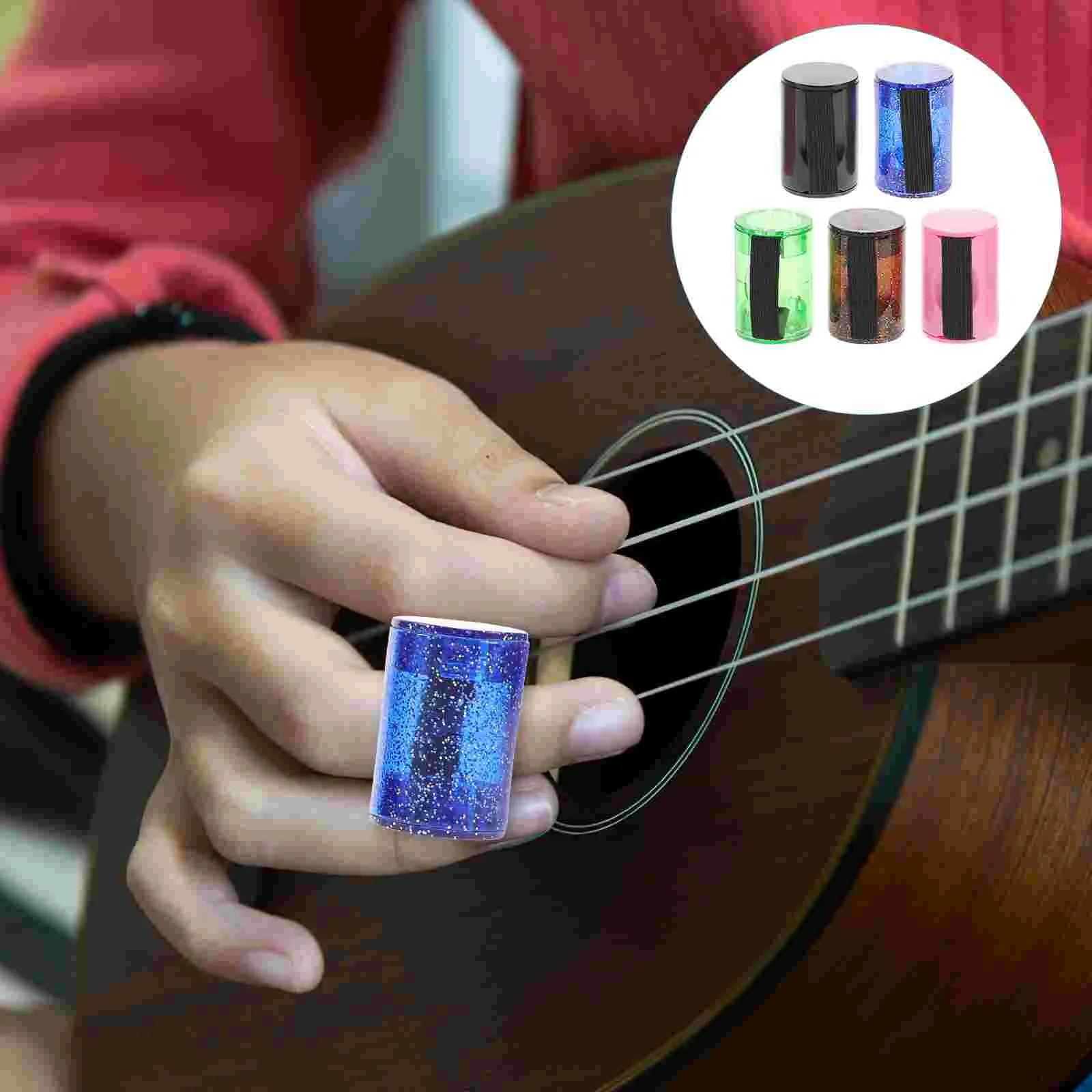 

5 Pcs Rhythm Shaker Ukulele Sand Hammer Accompaniment Kids Rings Guitar Accessories Music Finger Childrens Toys