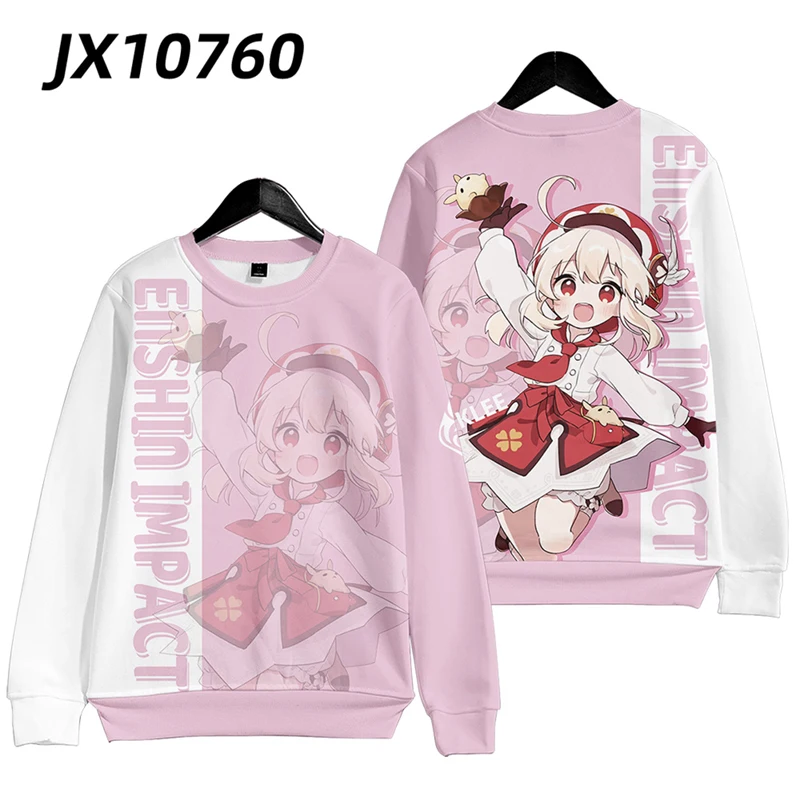 Популярный костюм для косплея по мотивам игры Genshin Impact Klee объемный принт