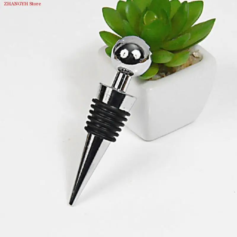 

Flexible Silicone Wine Bottle Stoppers Beer Wine Plug Durable Stainless Steel Bottle Cover Kitchen Bar Wine Storage Tools