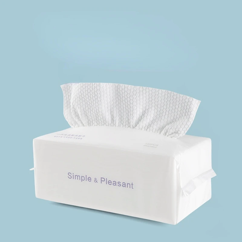 

Sdatter 50 Pcs Disposable Face Towel Cotton Soft Towel Thickened Beauty Removable Face Towel Face Wiping and Makeup Removing Fac