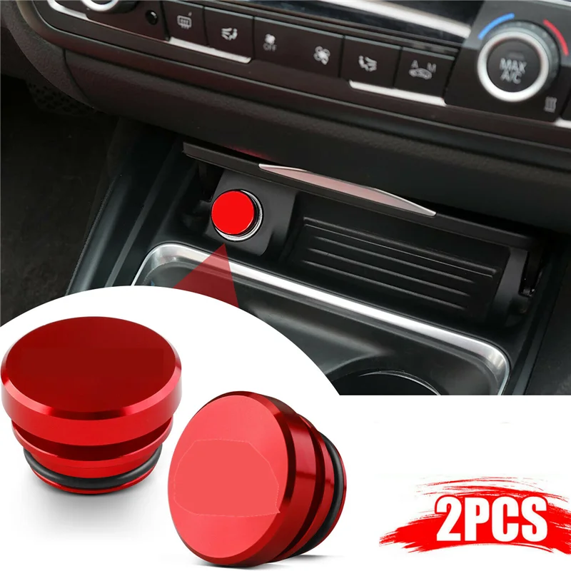 

2PCS Car Cigarette-Lighter Plug Car Eject Button Cigarette-Lighter Plug Delete Cover Color Red