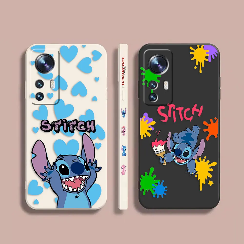 

Phone Case For Xiaomi 13 12 12T 12S 11 11T 10 10S 9 8 Pro Ultra Lite Case Cover Funda Cqoue Shell Capa Disney Lilo And Stitch