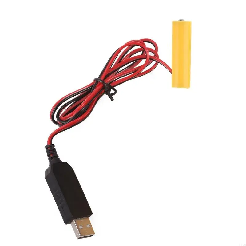 E1YB 4 5 В AA поддельная батарея USB-кабель питания Замена шнура 3 батарейки LR6