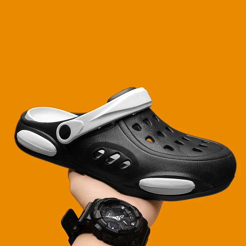 Сланцы мужские из ЭВА повседневные сандалии на толстой подошве прочные пляжные