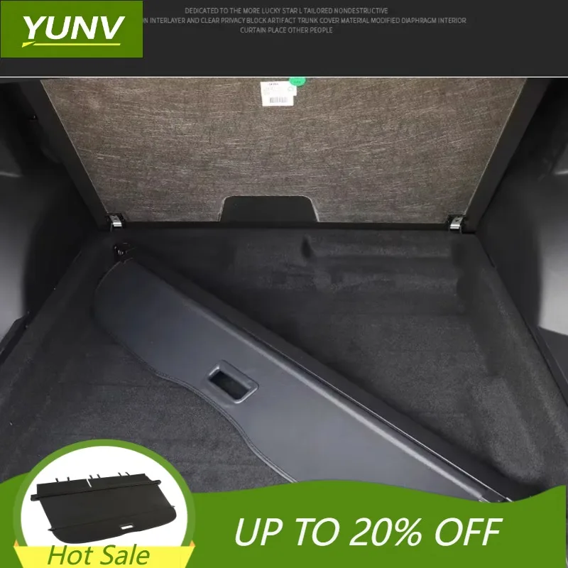 Фото YUNV Защитная шторка для багажника Audi Q5 8R SQ5 2009-2017, выдвижная шторка для конфиденциальности, аксессуар для хранения в багажнике. №1